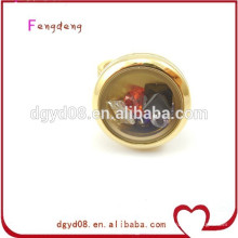 Dongguan Mode Großhandel Medaillon Charms Ring / Edelstahl-Ring